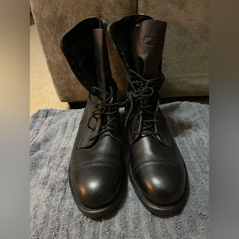 New Vintage Old Stock Military Sz 11.5W Combat Steel Toe Boots ANSI Z41-1983/75